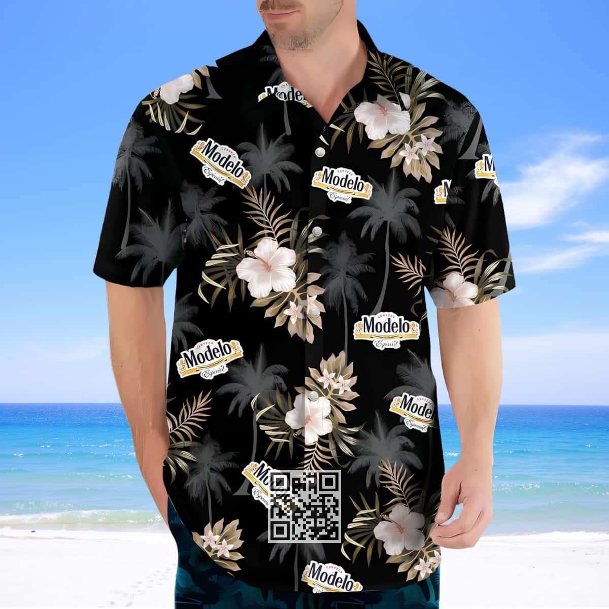 Aloha Modelo Beer Hawaiian Shirt Hibiscus Flower Beach Lovers Gift Aloha Modelo Beer Hawaiian Shirt Hibiscus Flower Beach Lovers Gift