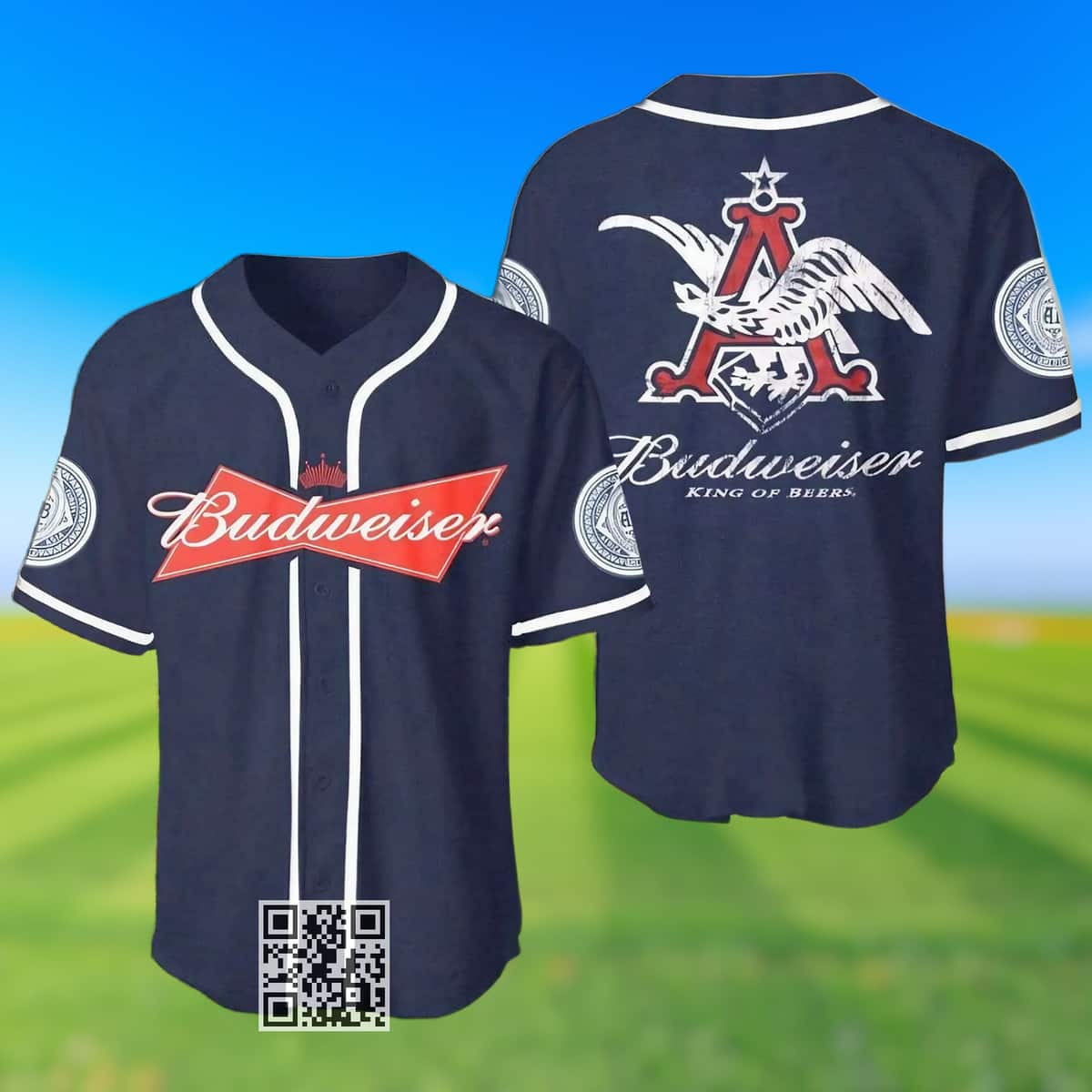 Budweiser King Of Beers Baseball Jersey