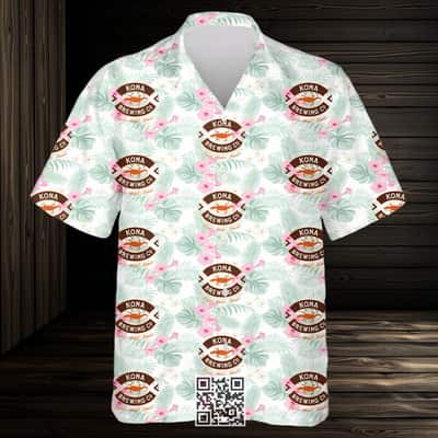 Aloha Kona Brewing Hawaiian Shirt Tropical Flower