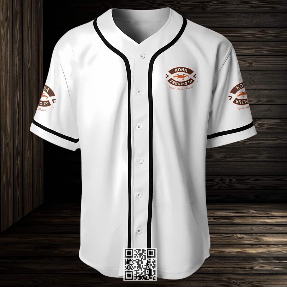 White Kona Brewing Baseball Jersey Beer Lovers Gift White Kona Brewing Baseball Jersey Beer Lovers Gift