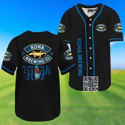 Kona Brewing Makes Me High Baseball Jersey