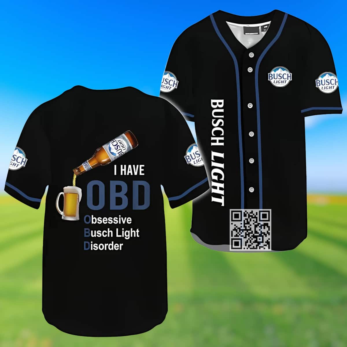 I Have Obsessive Busch Light Beer Baseball Jersey I Have Obsessive Busch Light Beer Baseball Jersey