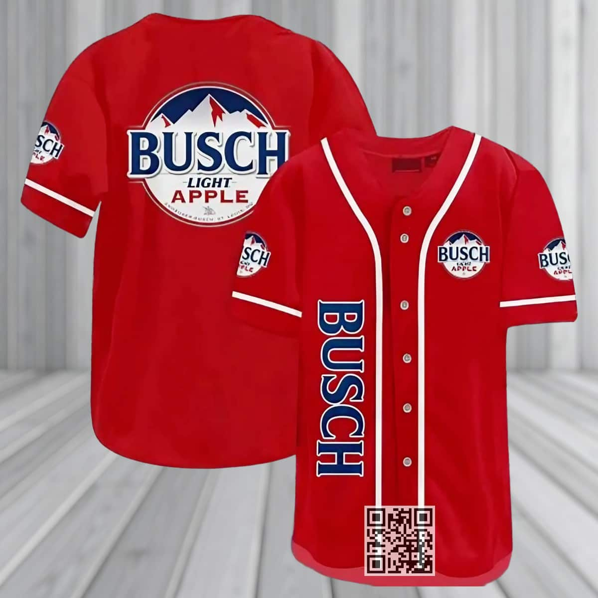 Busch Light Apple Baseball Jersey Gift For Beer Lovers