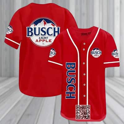 Busch Light Apple Baseball Jersey Gift For Beer Lovers Busch Light Apple Baseball Jersey Gift For Beer Lovers