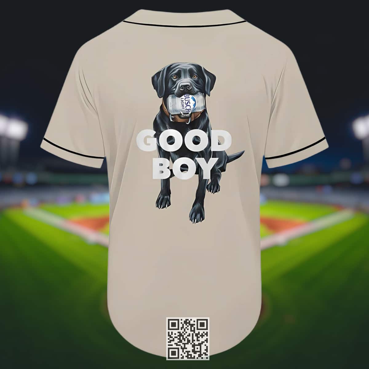 Busch Light Beer Baseball Jersey Good Boy Busch Light Beer Baseball Jersey Good Boy