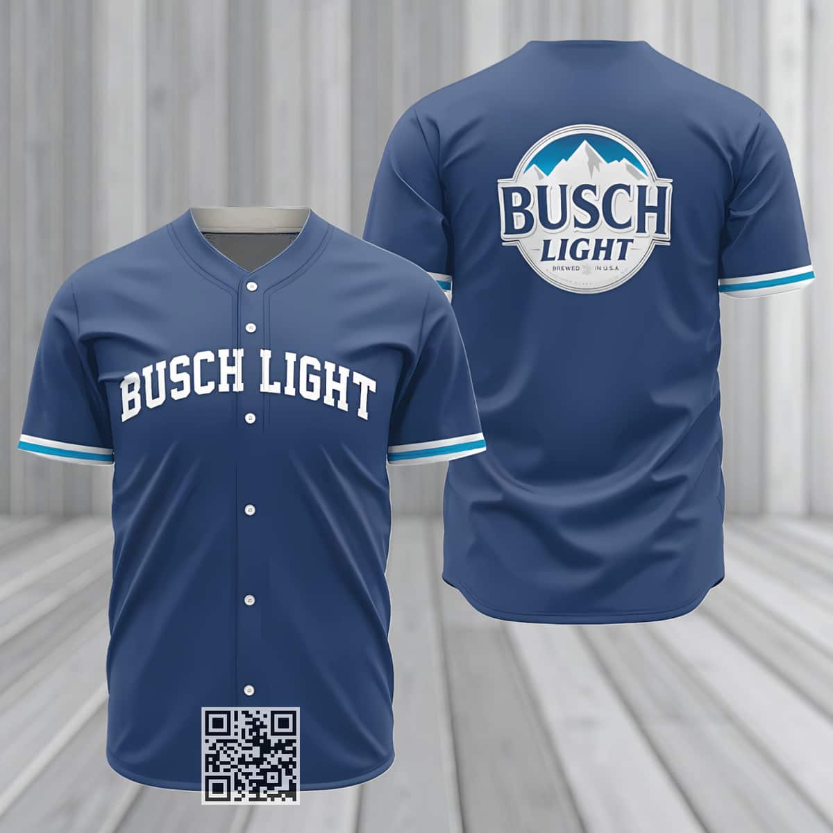 Basic Busch Light Beer Baseball Jersey Basic Busch Light Beer Baseball Jersey