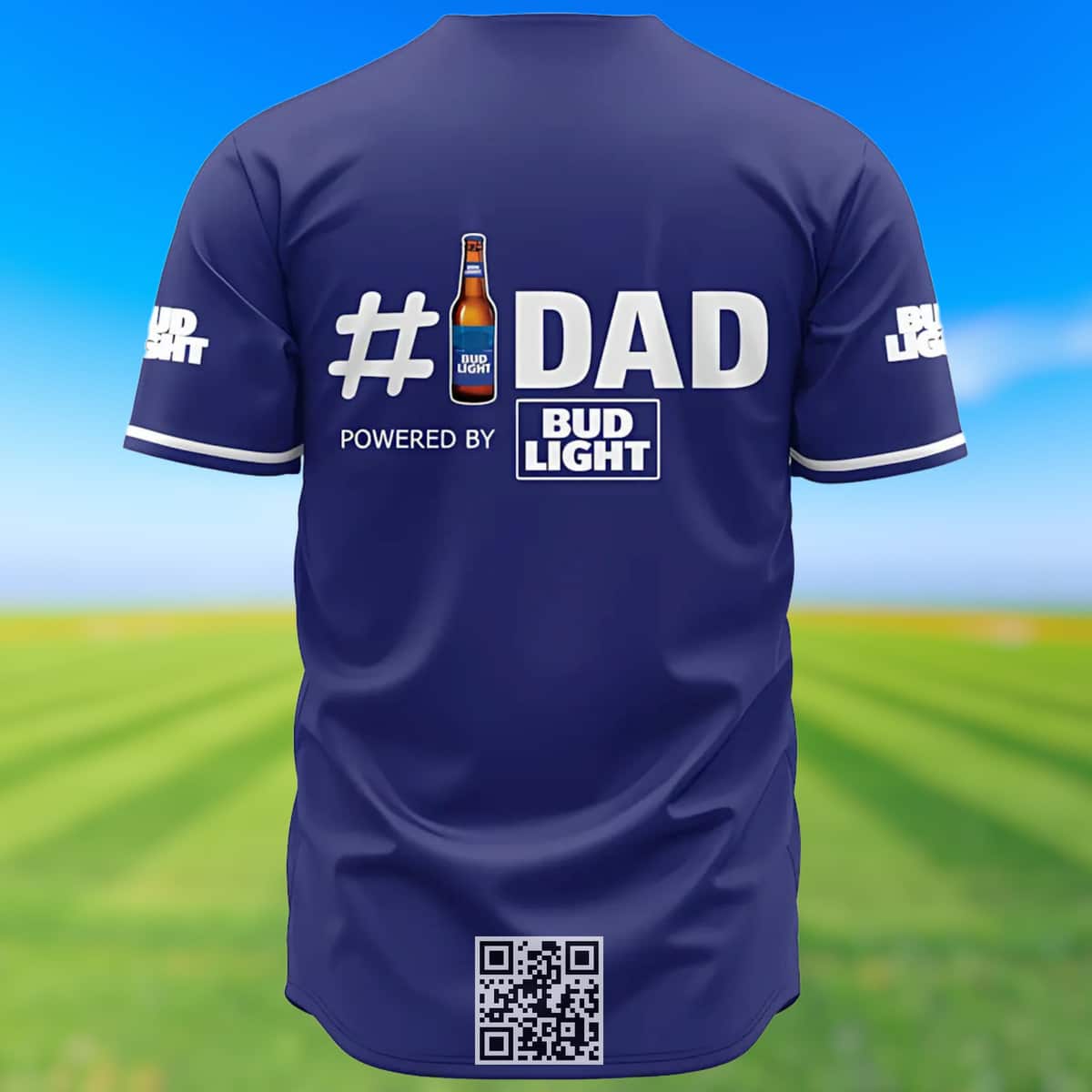 Personalized Bud Light Beer Baseball Jersey #Dad Custom Name Personalized Bud Light Beer Baseball Jersey #Dad Custom Name