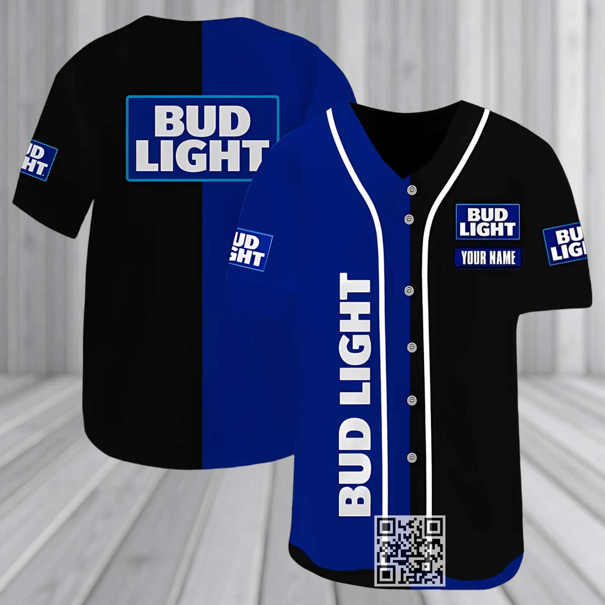 Personalized Bud Light Beer Baseball Jersey Custom Name Personalized Bud Light Beer Baseball Jersey Custom Name