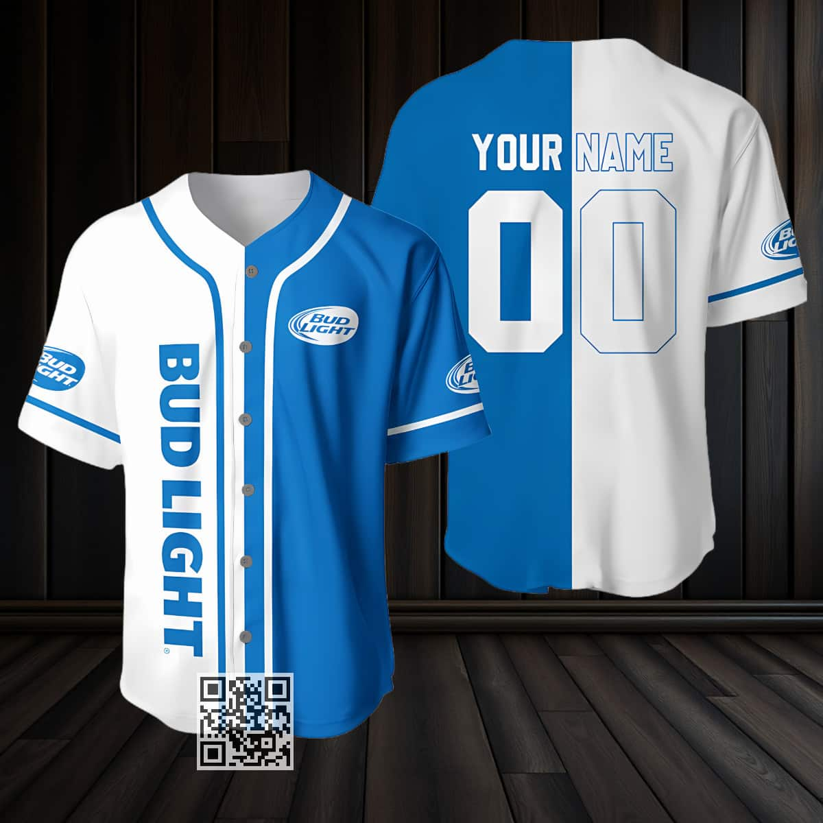 Personalized Bud Light Beer Baseball Jersey Custom Name And Number