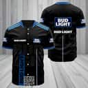 Black Bud Light beer Baseball Jersey Gift For Sport Fans Black Bud Light beer Baseball Jersey Gift For Sport Fans