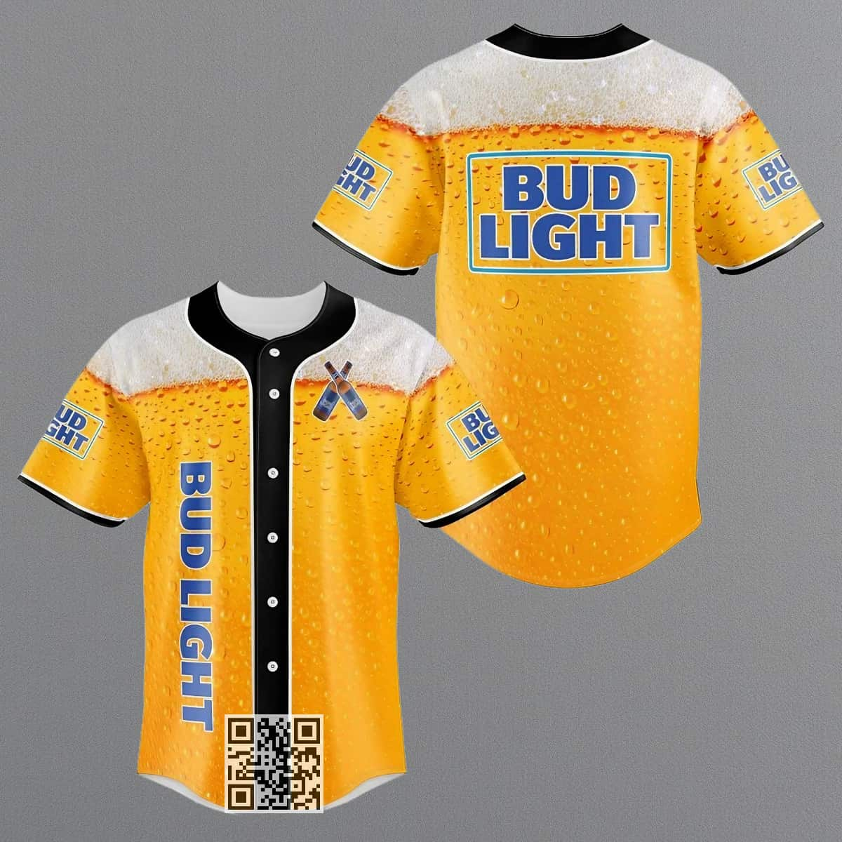 Bud Light Baseball Jersey Creative Gift For Beer Lovers