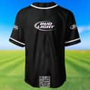 Black Bud Light Baseball Jersey Gift For Beer Drinkers Black Bud Light Baseball Jersey Gift For Beer Drinkers