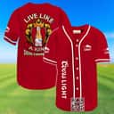 Coors Light Beer Baseball Jersey Live Like A King Coors Light Beer Baseball Jersey Live Like A King