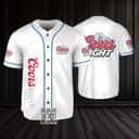 White Coors Light Baseball Jersey Beer Lovers Gift White Coors Light Baseball Jersey Beer Lovers Gift