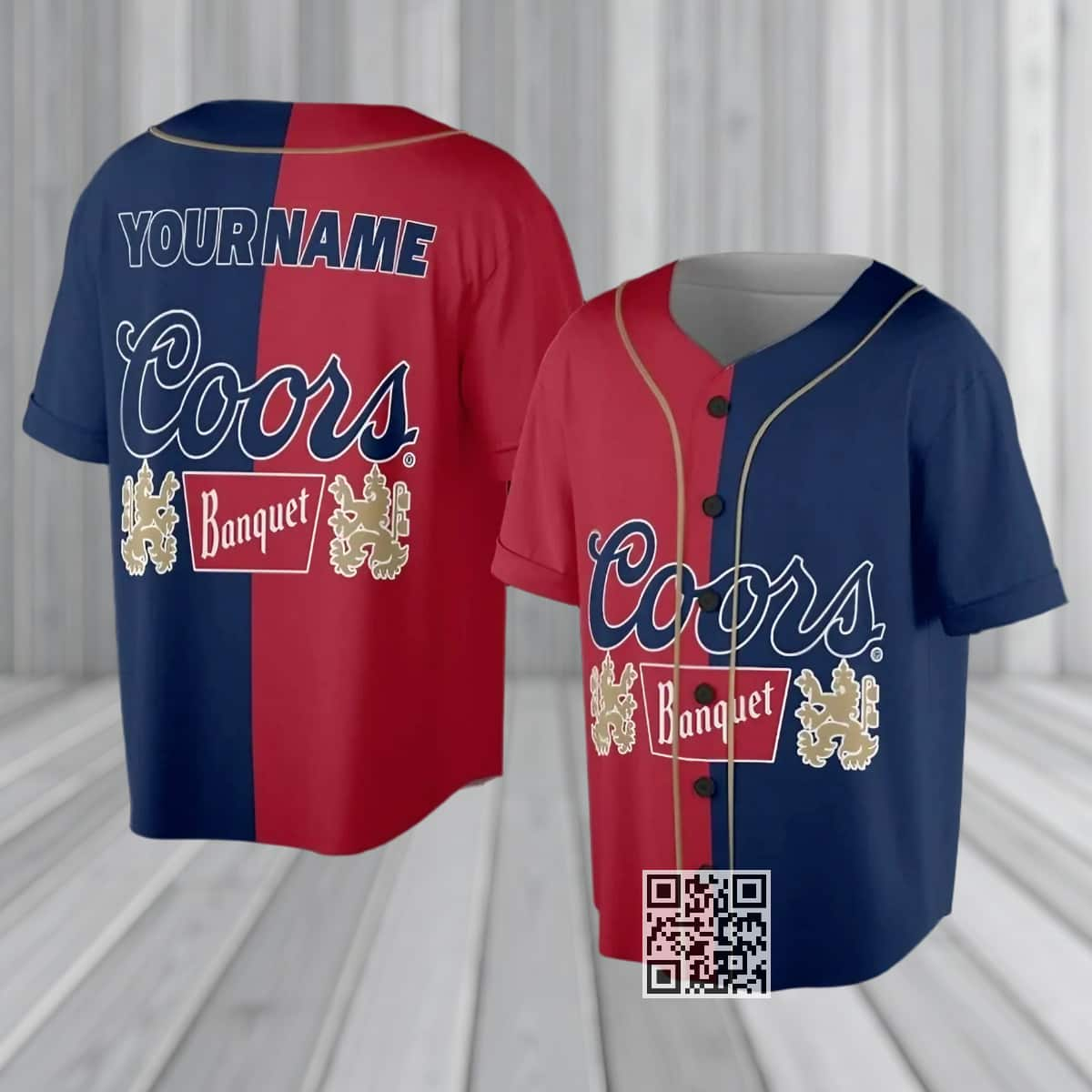 Coors Banquet Beer Baseball Jersey Custom Name