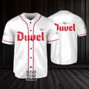 White Duvel Beer Baseball Jersey Beer Lovers Gift White Duvel Beer Baseball Jersey Beer Lovers Gift