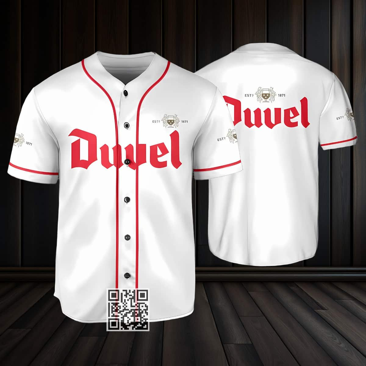 White Duvel Beer Baseball Jersey Beer Lovers Gift