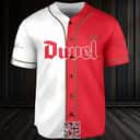 White And Red Split Duvel Beer Baseball Jersey