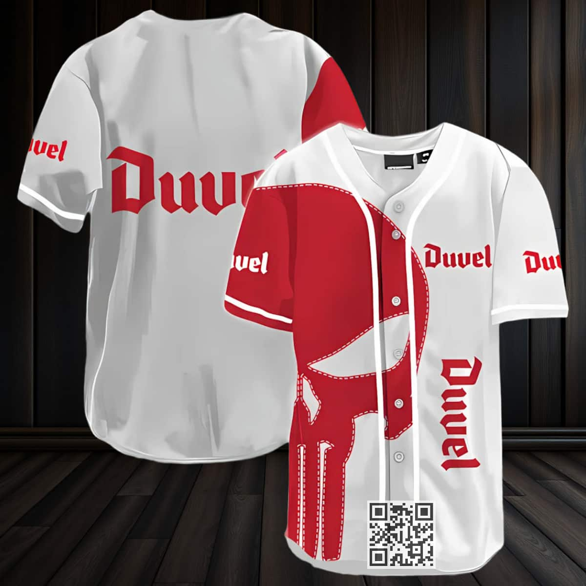 Red Skull Duvel Beer Baseball Jersey Gift For Best Friends