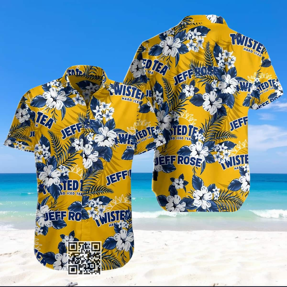 Personalized Twisted Tea Hawaiian Shirt Flowers Pattern Custom Name