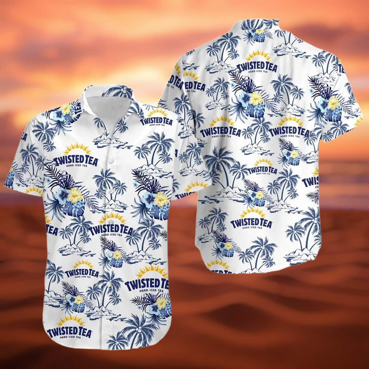 Twisted Tea Hawaiian Shirt Island Pattern Beach Lovers Gift