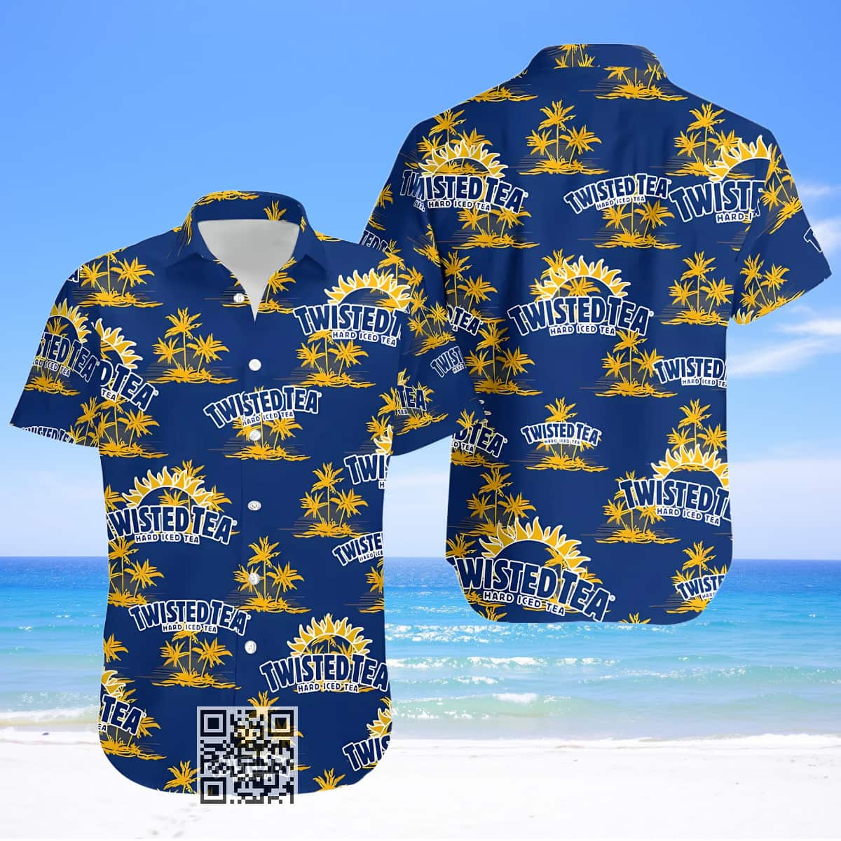 Twisted Tea Hawaiian Shirt Coconut Island Pattern