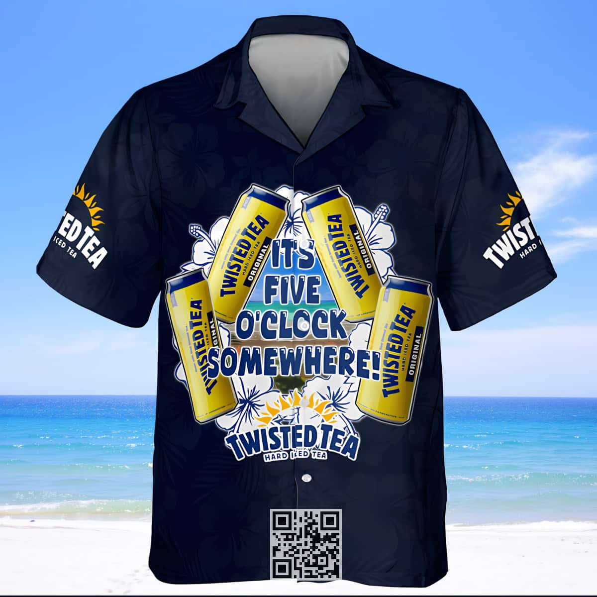 Aloha It's Five O'clock Somewhere Twisted Tea Hawaiian Shirt Aloha It's Five O'clock Somewhere Twisted Tea Hawaiian Shirt