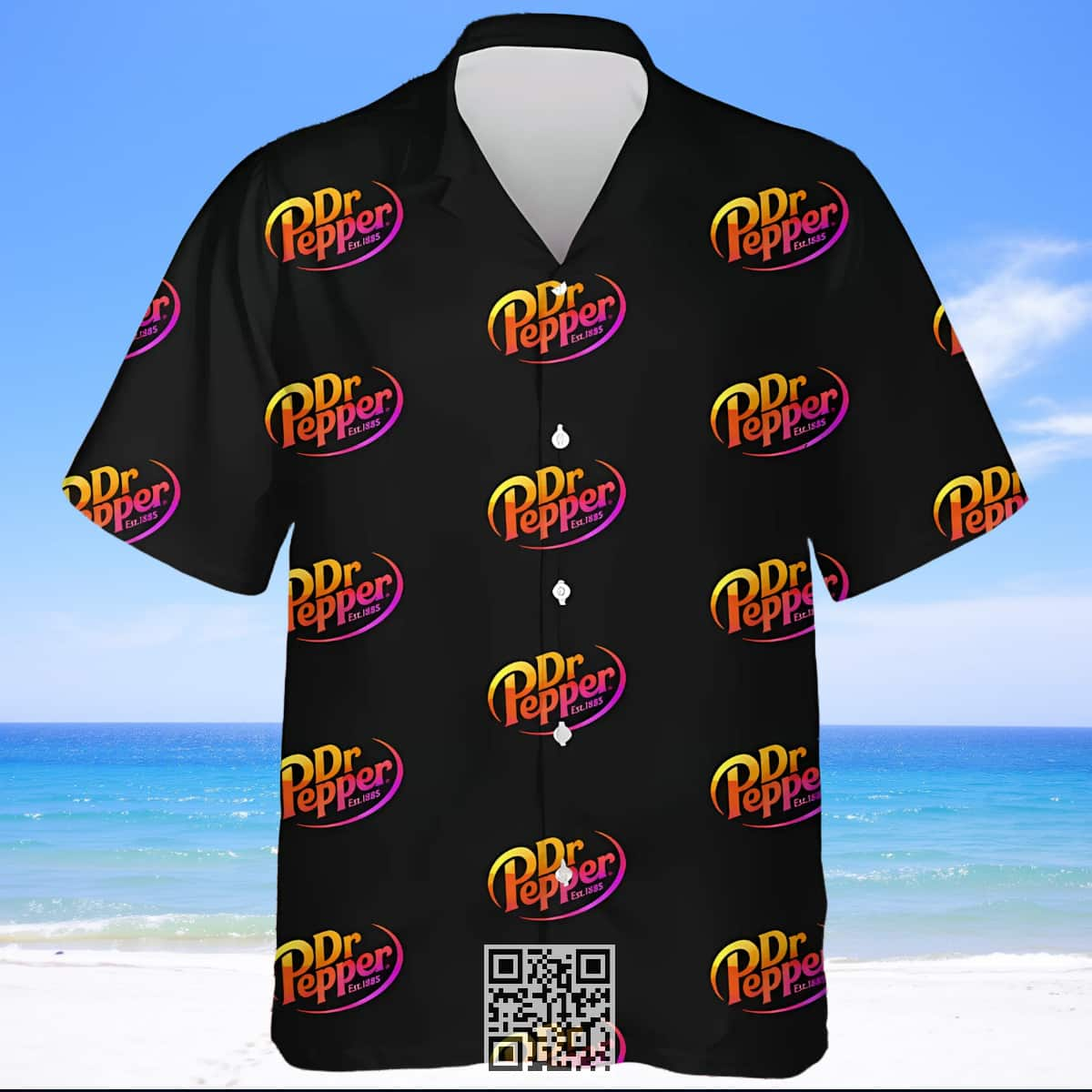 Black Dr Pepper Hawaiian Shirt Beer Lovers Gift