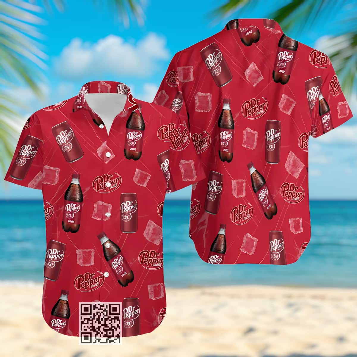 Red Dr Pepper Beer Hawaiian Shirt Trendy Summer Gift