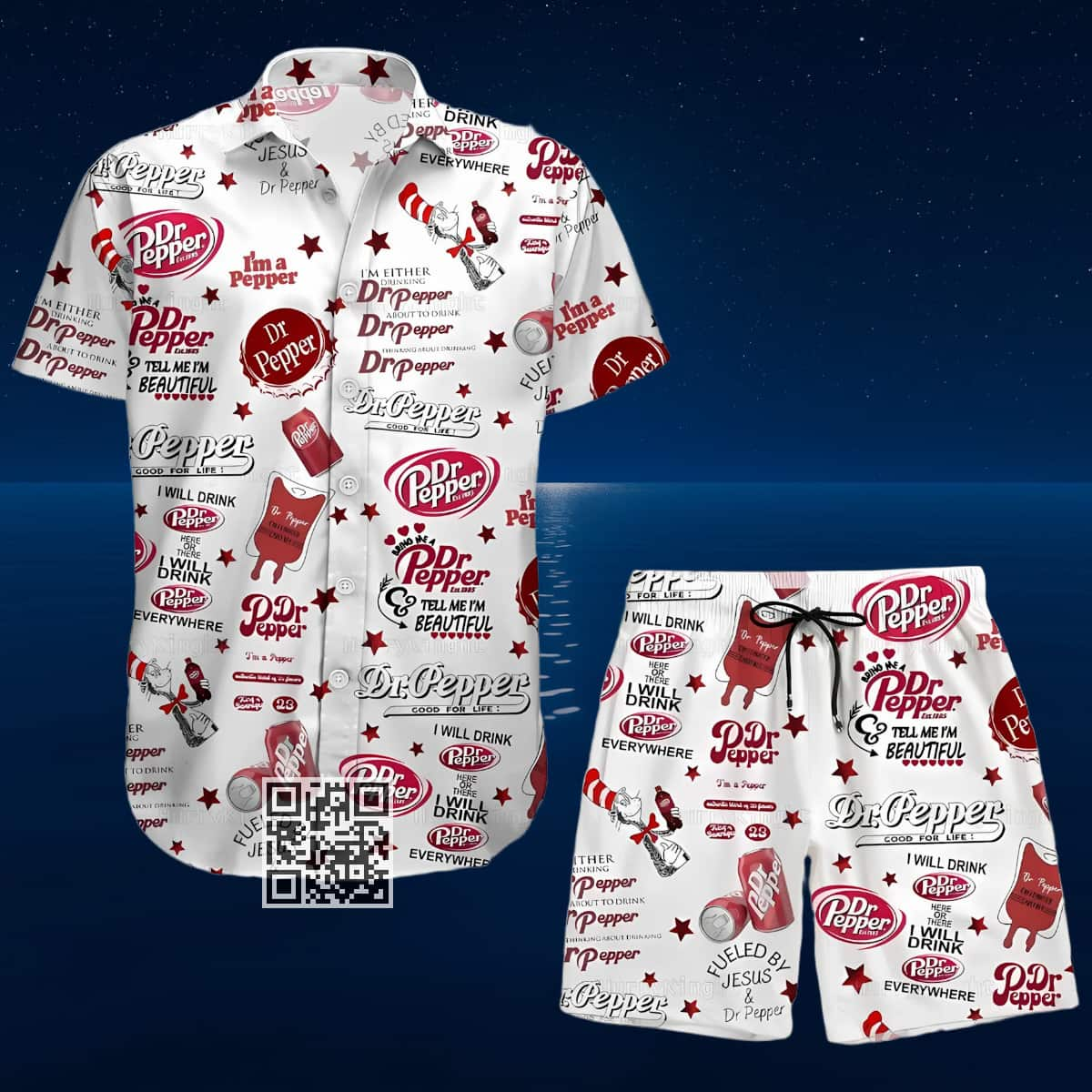 Aloha Dr Pepper Beer Hawaiian Shirt Fueled By Jesus