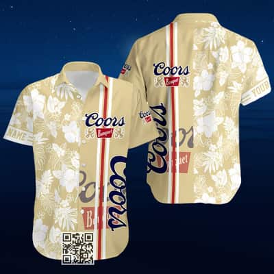 Aloha Coors Banquet Hawaiian Shirt Tropical Flower Custom Name Aloha Coors Banquet Hawaiian Shirt Tropical Flower Custom Name