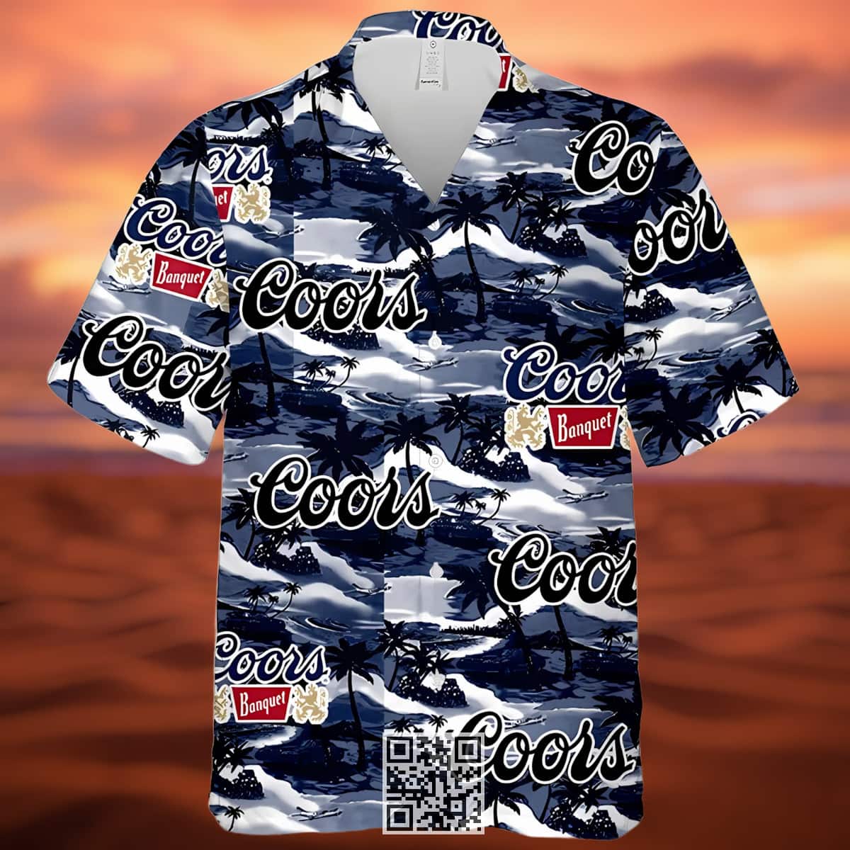 Coors Banquet Beer Hawaiian Shirt Island Pattern Coors Banquet Beer Hawaiian Shirt Island Pattern