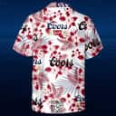 Aloha Coors Banquet Beer Hawaiian Shirt Hibiscus Flower Pattern
