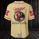 Miller High Life Beer Baseball Jersey Girl On The Moon