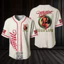 Miller High Life Baseball Jersey Girl On The Moon