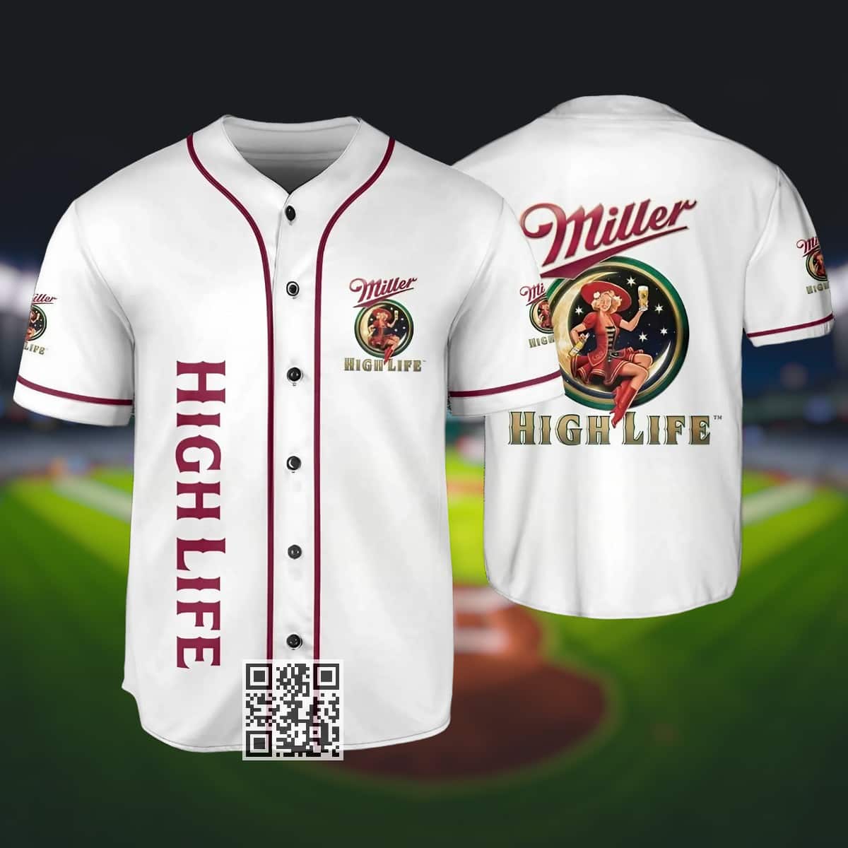 Miller High Life Baseball Jersey Beer Lovers Gift Miller High Life Baseball Jersey Beer Lovers Gift