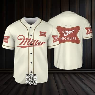 Miller High Life Baseball Jersey Unusual Gift For Beer Lovers