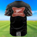 Personalized Black Miller High Life Beer Baseball Jersey Custom Name