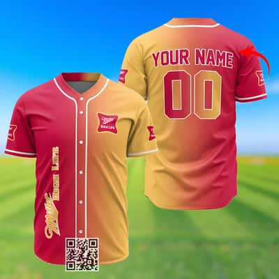 Personalized Miller High Life Baseball Jersey Custom Name & Number Personalized Miller High Life Baseball Jersey Custom Name & Number
