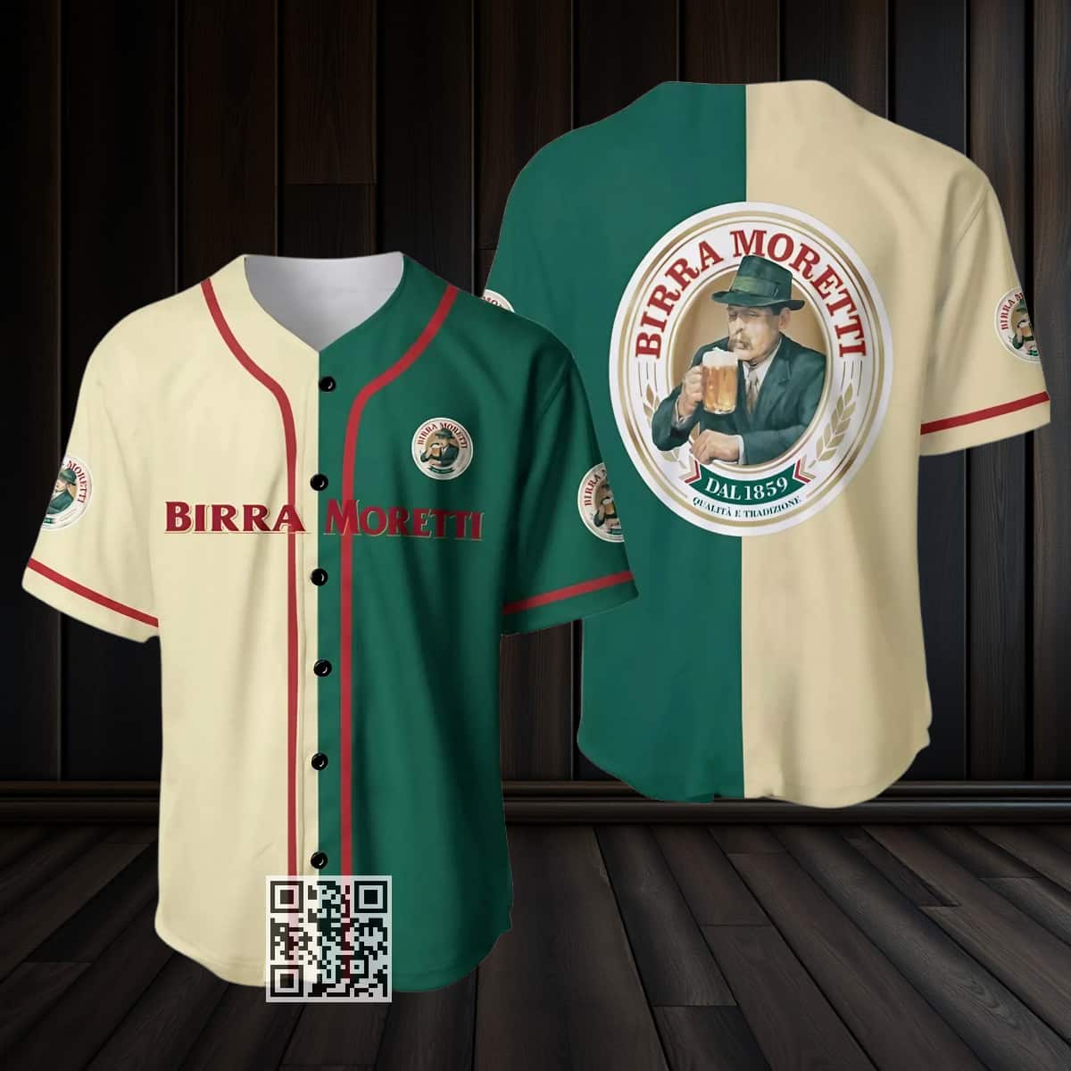 Birra Moretti Baseball Jersey Beer Lovers Gift Birra Moretti Baseball Jersey Beer Lovers Gift