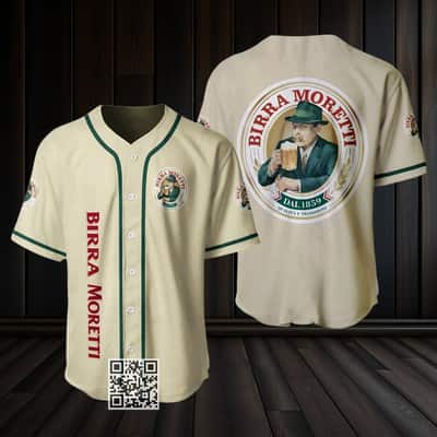Birra Moretti Baseball Jersey Gift For Beer Lovers Birra Moretti Baseball Jersey Gift For Beer Lovers