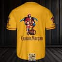 Gold Captain Morgan Rum Baseball Jersey Gold Captain Morgan Rum Baseball Jersey
