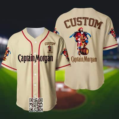 Personalized Captain Morgan Baseball Jersey Custom Name