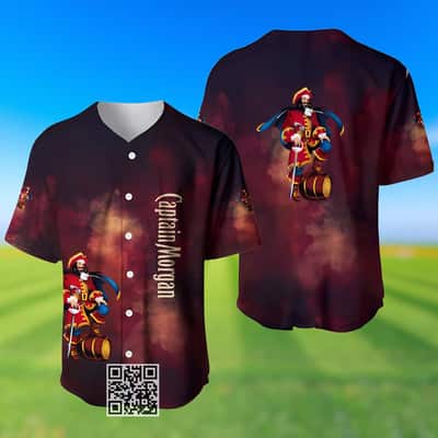Captain Morgan Baseball Jersey Gift For Rum Lovers Captain Morgan Baseball Jersey Gift For Rum Lovers