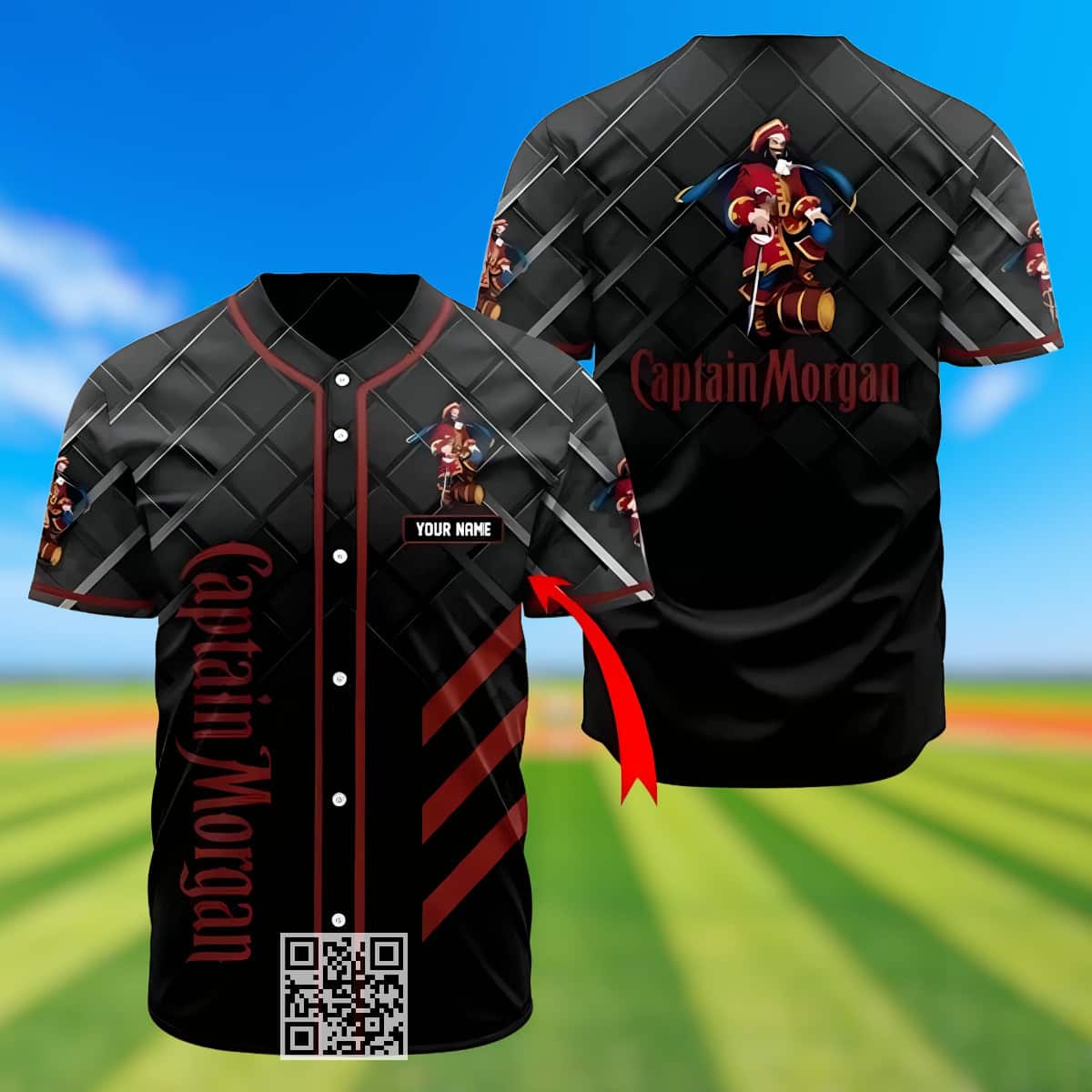 Captain Morgan Baseball Jersey Custom Name Captain Morgan Baseball Jersey Custom Name