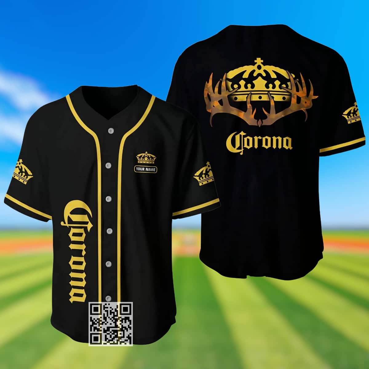 Corona Beer Baseball Jersey Custom Name Corona Beer Baseball Jersey Custom Name