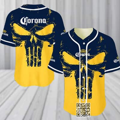 Retro Skull Corona Beer Baseball Jersey Gift For Best Friends Retro Skull Corona Beer Baseball Jersey Gift For Best Friends
