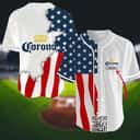 Personalized US Flag Corona Extra Beer Baseball Jersey Custom Name