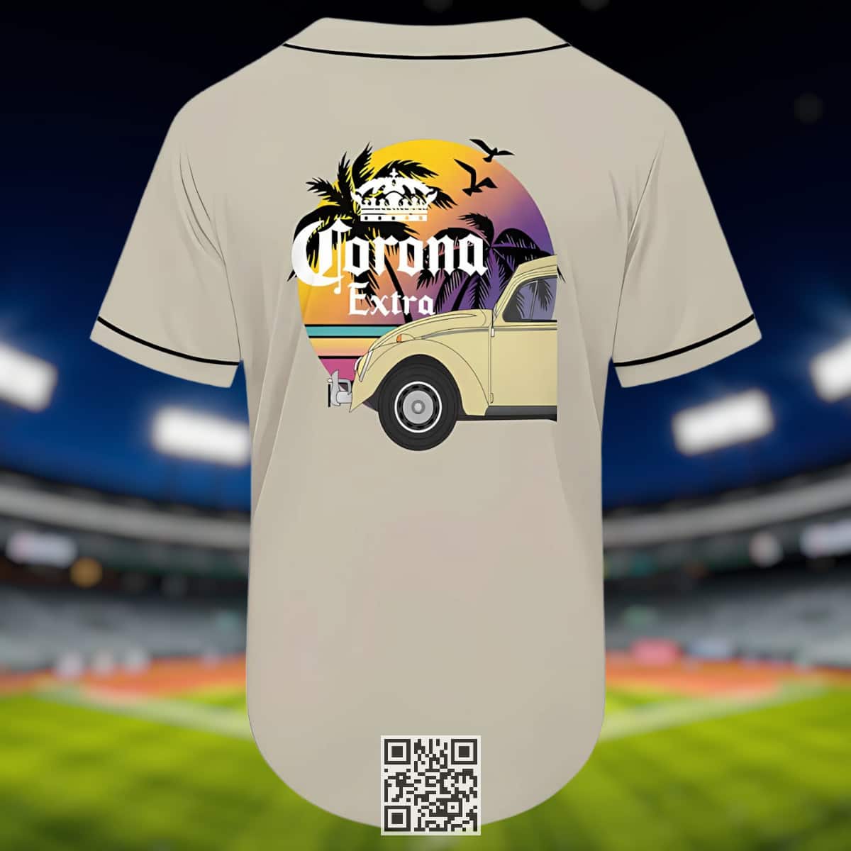 Vintage Corona Extra Beer City Pop Baseball Jersey Vintage Corona Extra Beer City Pop Baseball Jersey