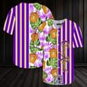Crown Royal Whisky Baseball Jersey Striped Tropical Crown Royal Whisky Baseball Jersey Striped Tropical